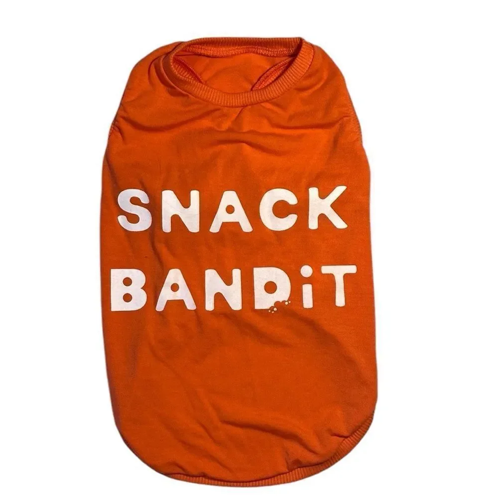 Snack Bandit Orange Dog Basic Tank Tee Shirt
